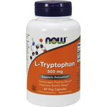 Аминокислоты NOW L-Tryptophan 500 мг 60 капсул