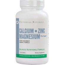 Витамины Universal Nutrition Calcium Zinc Magnesium 100 таблеток