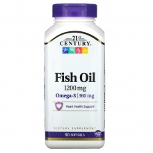 Антиоксидант 21st Century Omega-3 Fish Oil 1200 мг 90 капсул