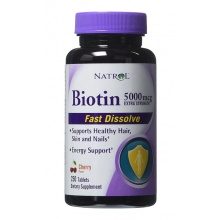 Витамины NATROL Biotin 5000 мг 250 таб