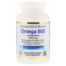 Антиоксидант California Gold Nutrition Omega 800 1000 mg 90 капсул