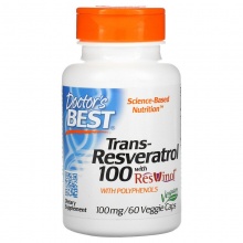  Doctors Best Trans-Resveratrol 100 mg 60 vcaps