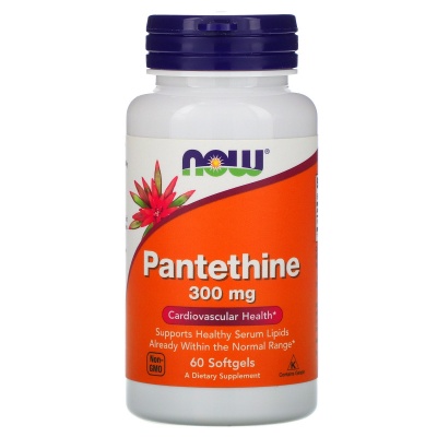 Витамины NOW Pantethine 300 мг 60 капсул