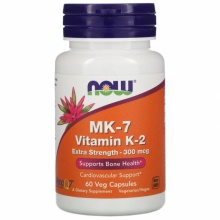 Витамины NOW Vitamin K-2 (MK7) 300мкг 60 капсул